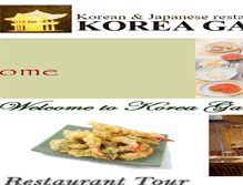 Tablet Screenshot of koreagardenrestaurant.com